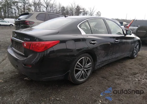 2014 Infiniti Q50 Hybrid Premium/Sport from USA, damaged, VIN JN1AV7AR4EM703437